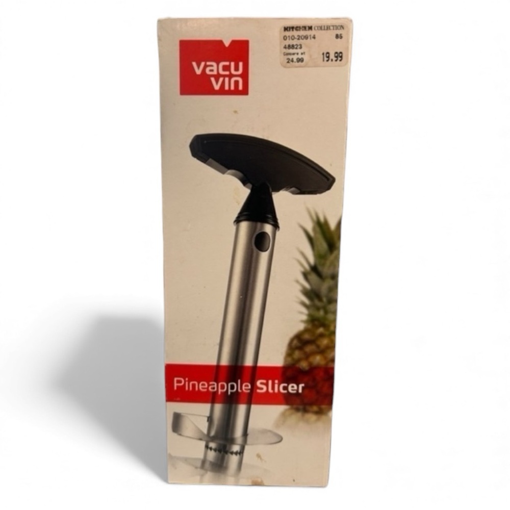 Vacu Vin Stainless Steel Kitchen Pineapple Slicer - NEW‎ in Box